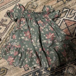 Oshkosh floral green summer dress size 12 months